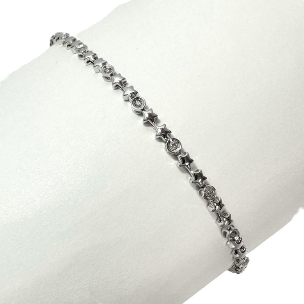 ダイヤモンド 計0.12ct ブレスレット K18WGホワイトゴールド 18金 5.2g 18.5cm レディース
【中古】【真子質店】【NN】




【MoMiMa】