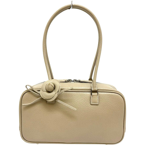 【美品】Rene ルネ　アリア　コサージュ付き バッグ レッド N24111400295-4_4fc8f155-770b-