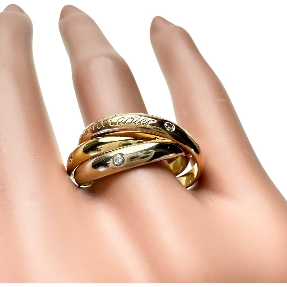 22号【CARTIER/カルティエ】 ダイヤモンド リング・指輪 トリニティ 3