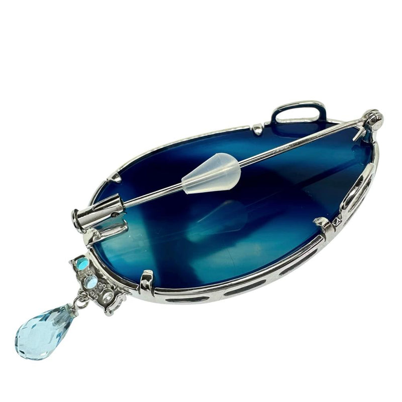 【DESIGNER JEWELRY/作家ジュエリー】 KAOLVCO(水野薫子)  ブローチ兼用 カルセドニー(着色) ブルートパーズ/ダイヤモンド/ブルーカルセドニー ペンダントトップ K18WGホワイトゴールド 18金 14.6g レディース
【中古】【真子質店】【NN】




【MiSI】