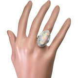 12号 オパール 6.54ct ダイヤモンド 計1.14ct リング・指輪 Pt900プラチナ 14.5g レディース
【中古】【真子質店】【NN】




【SSx】