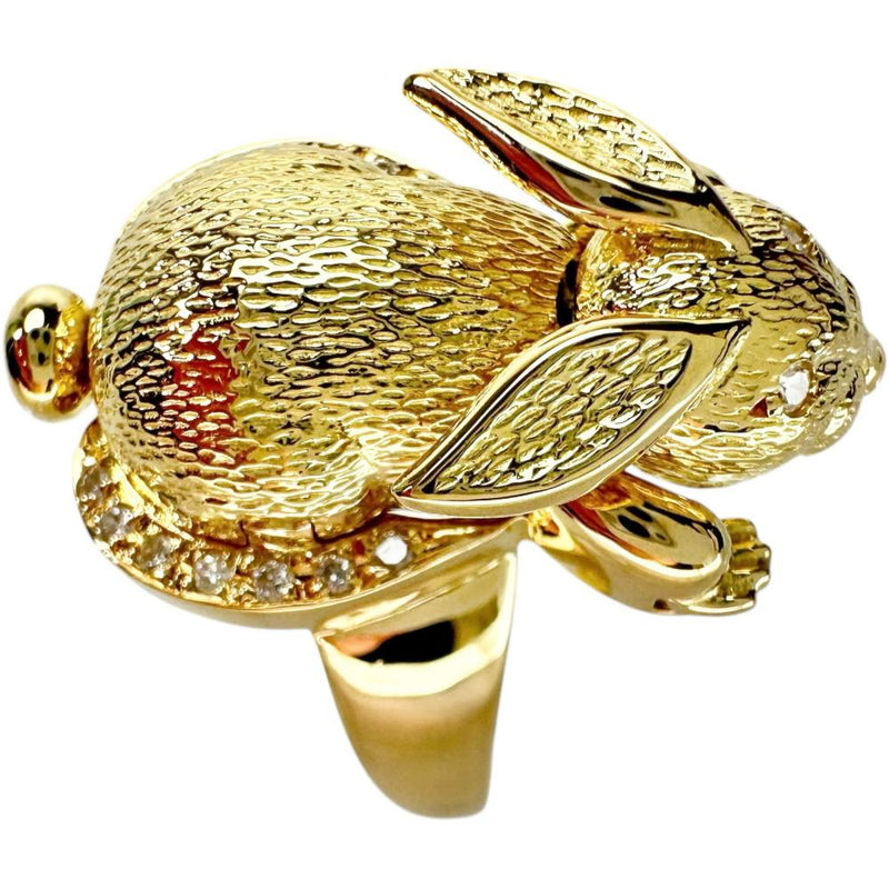 19号 ウサギinウサギ ダイヤモンド 0.12ct リング・指輪 K18ゴールド 18金 11.0g レディース
【中古】【真子質店】【NN】




【IDMox】