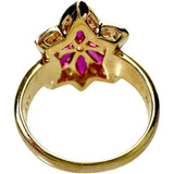 12号 フラワーモチーフ ルビー 1.33ct ダイヤモンド 0.47ct リング・指輪 K18ゴールド 18金 7.0g レディース
【中古】【真子質店】【NN】




【IxMaD】