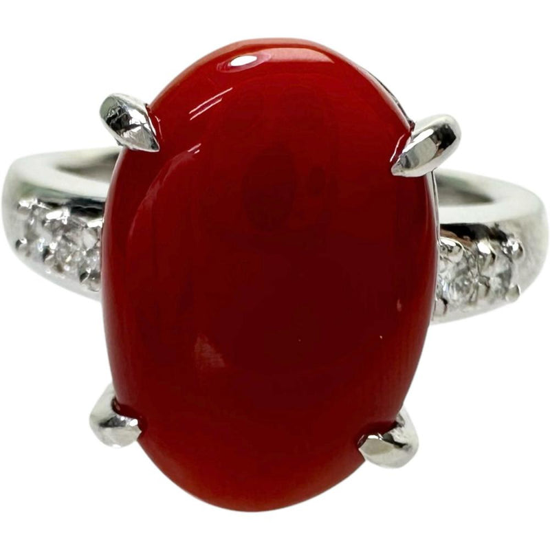11号 サンゴ 4.12ct ダイヤモンド 0.11ct リング・指輪 Pt900プラチナ 8.8g レディース
【中古】【真子質店】【NN】




【DSMo】