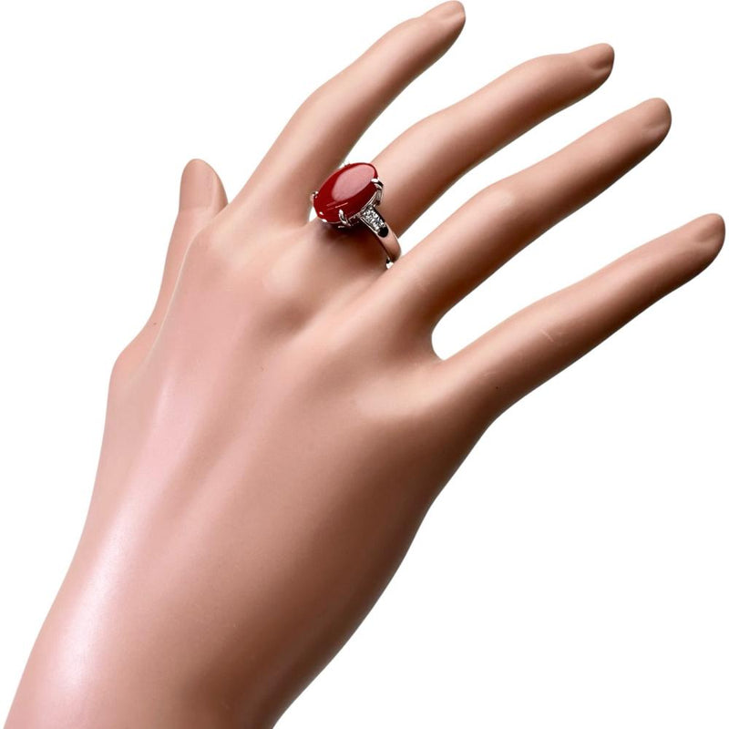 11号 サンゴ 4.12ct ダイヤモンド 0.11ct リング・指輪 Pt900プラチナ 8.8g レディース
【中古】【真子質店】【NN】




【DSMo】