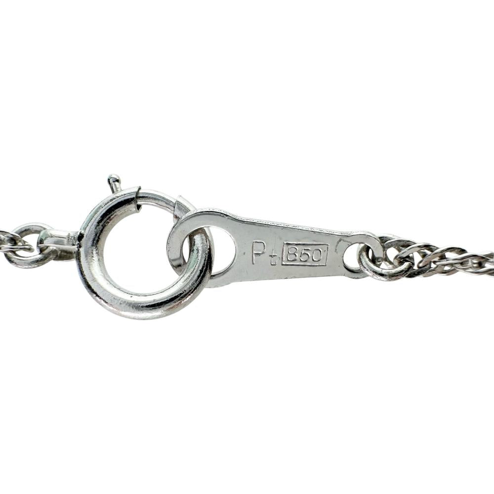 ダイヤモンド 1.00ct ネックレス Pt850プラチナ 6.7g 40cm レディース