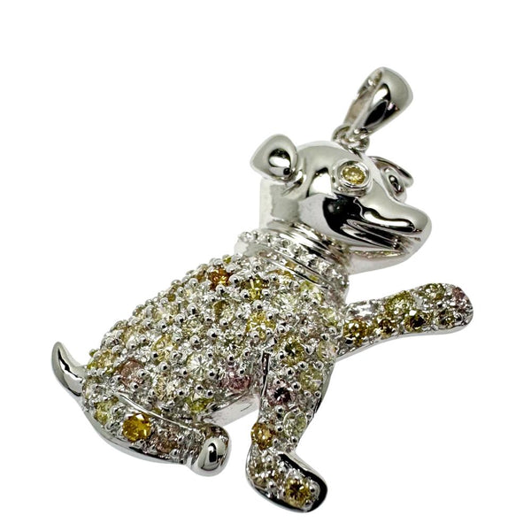 犬モチーフ マルチカラーダイヤモンド 計0.73ct ペンダントトップ K18WGホワイトゴールド 18金 4.2g レディース
【中古】【真子質店】【NN】




【YIY】