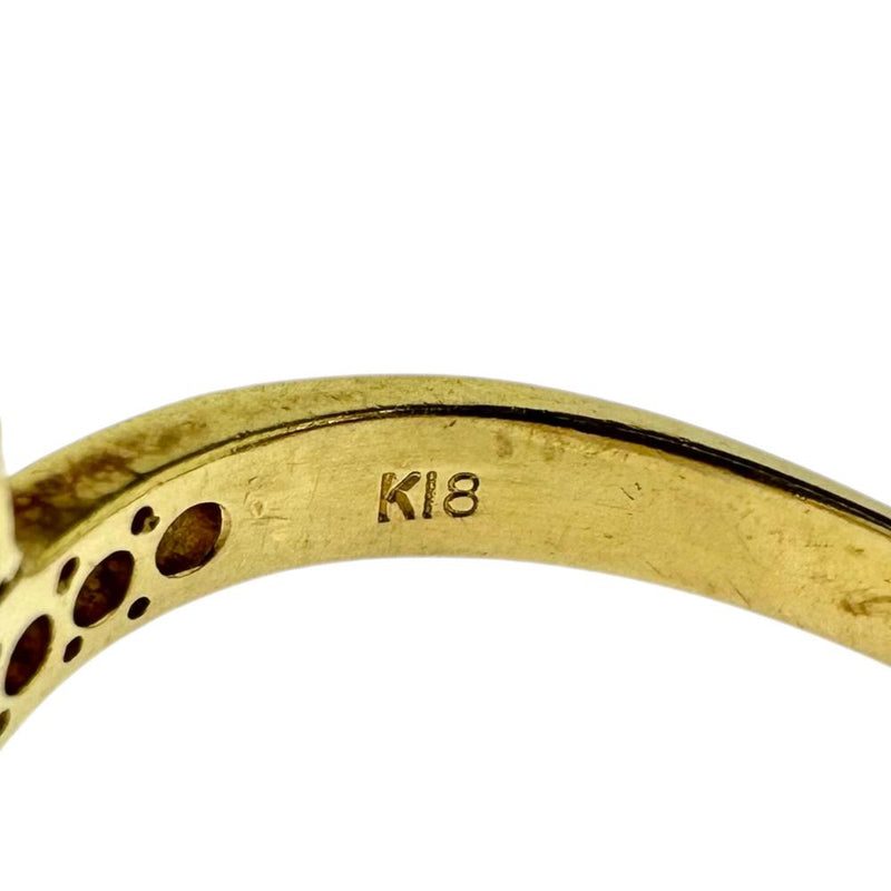 14号 ダイヤモンド 計0.53ct リング・指輪 K18ゴールド 18金 3.6g レディース 【中古】【真子質店】【NN】 【MaMox】