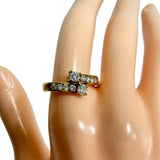 14号 ダイヤモンド 計0.53ct リング・指輪 K18ゴールド 18金 3.6g レディース 【中古】【真子質店】【NN】 【MaMox】