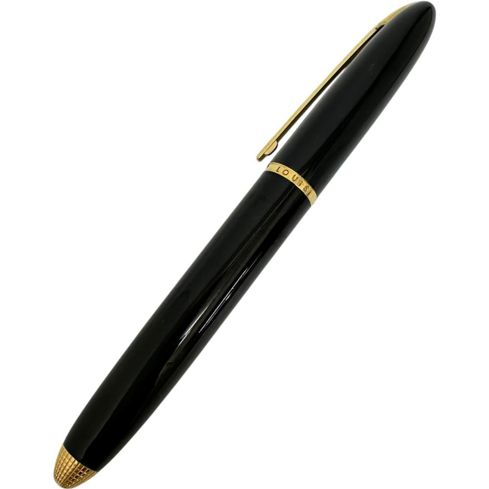 【美品】LOUIS VUITTON ボールペン ツイスト式 ブラック LOUIS VUITTON/ルイ・ヴィトン】 ドッグドゥーブル ツイスト式