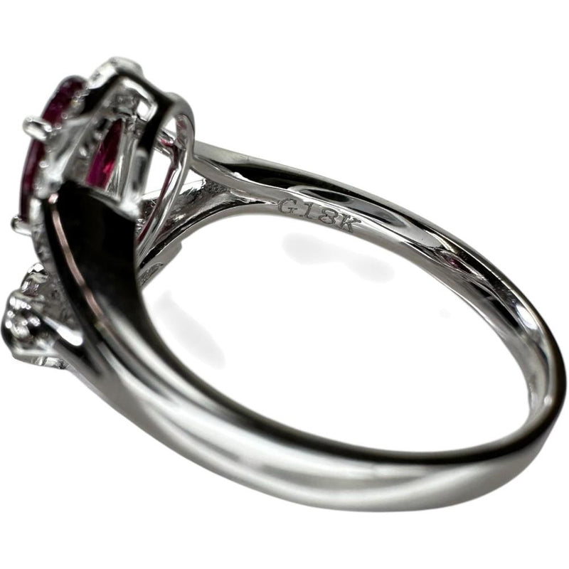 12号 ルベライト（レッドトルマリン） 0.596ct ダイヤモンド 0.076ct リング・指輪 K18WGホワイトゴールド 18金 4.2g レディース
【中古】【真子質店】【NN】




【DMiD】