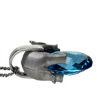 象モチーフ ブルートパーズ 推定15～20ct ダイヤモンド 0.02ct 小さいブルートパーズ 0.16ct ネックレス K18ゴールド 18金/K18WGホワイトゴールド 18金 12.8g 46cm レディース
【中古】【真子質店】【NN】




【IIMoMo】