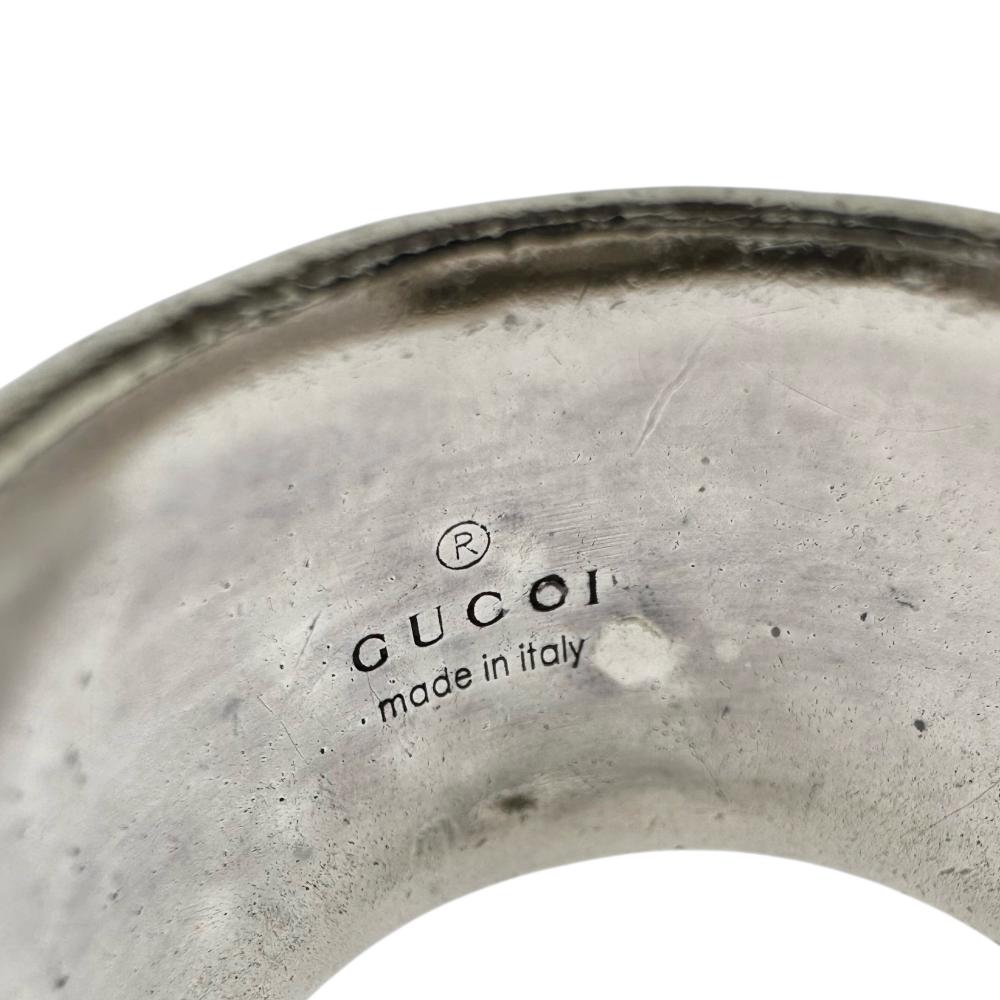 17号【GUCCI/グッチ】 キャットヘッド マラカイト リング・指輪