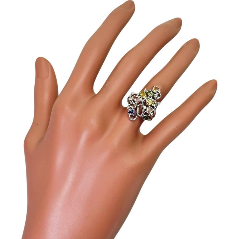 11号 サファイア ピンク/ブルー/イエロー/グリーン/ホワイト 2.15ct ダイヤモンド 0.12ct リング・指輪 K18WGホワイトゴールド 18金 6.5g レディース
【中古】【真子質店】【NN】




【KKx】