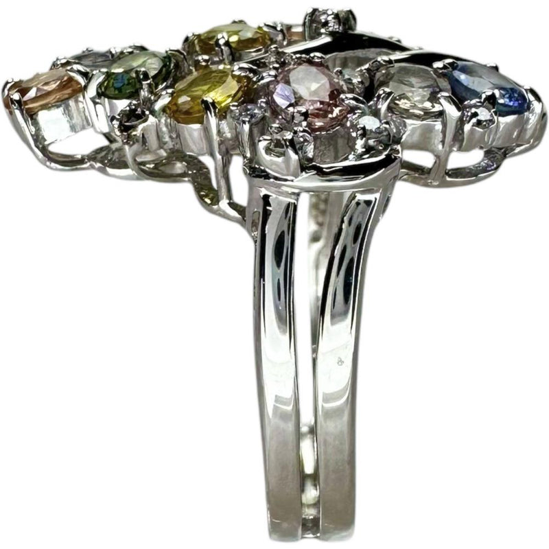 11号 サファイア ピンク/ブルー/イエロー/グリーン/ホワイト 2.15ct ダイヤモンド 0.12ct リング・指輪 K18WGホワイトゴールド 18金 6.5g レディース
【中古】【真子質店】【NN】




【KKx】