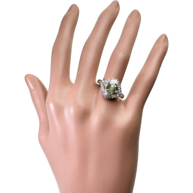 15号 クリソベリルキャッツアイ 1.45ct ダイヤモンド 計0.561ct リング・指輪 Pt900プラチナ 9.6g レディース
【中古】【真子質店】【NN】




【YxMo】