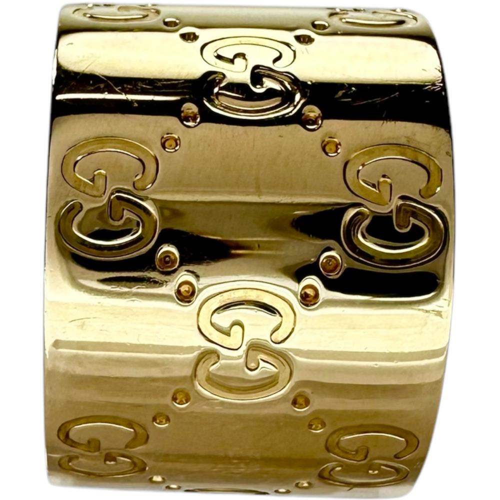 13号【GUCCI/グッチ】 リング・指輪 アイコンリング ワイド K18