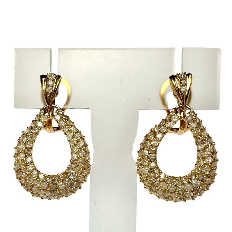 ダイヤモンド 1.41×2ct ピアス K18ゴールド 18金 7.2g レディース 【中古】【真子質店】【NN】 【IxDMo】