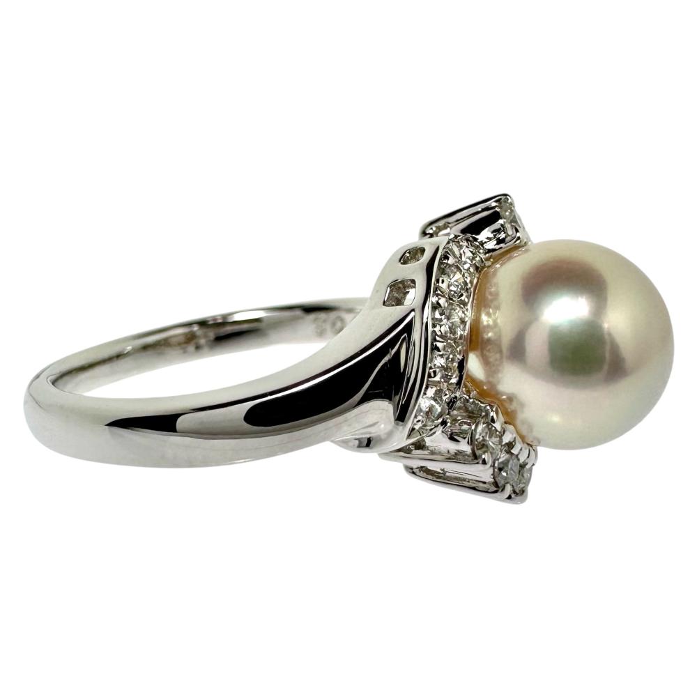 13.5号【POLA/ポーラ】 アコヤ真珠 8.3mm ダイヤモンド 計0.22ct