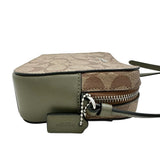 【COACH/コーチ】 91677 シグネチャー ショルダーバッグ レザー ベージュ/カーキ レディース【中古】【真子質店】【BL】 【Mox】