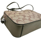 【COACH/コーチ】 91677 シグネチャー ショルダーバッグ レザー ベージュ/カーキ レディース【中古】【真子質店】【BL】 【Mox】