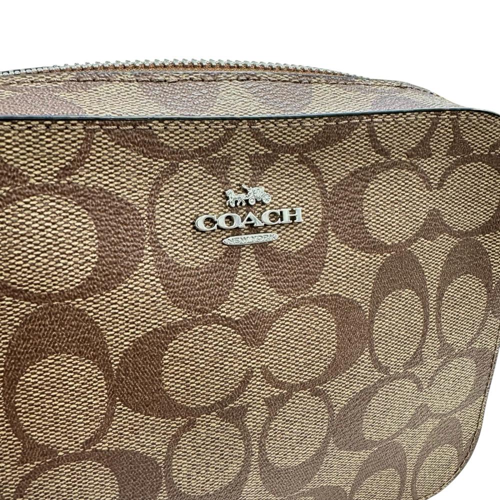 COACH/コーチ】 91677 シグネチャー ショルダーバッグ レザー ベージュ