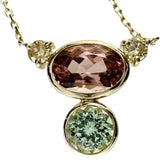 ピンクインペリアルトパーズ 1.40ct グリーングロッシュラーガーネット 0.60ct ダイヤモンド 計0.172ct ネックレス K18ゴールド 18金 3.5g 45cm レディース
【中古】【真子質店】【NN】




【MoTMi】