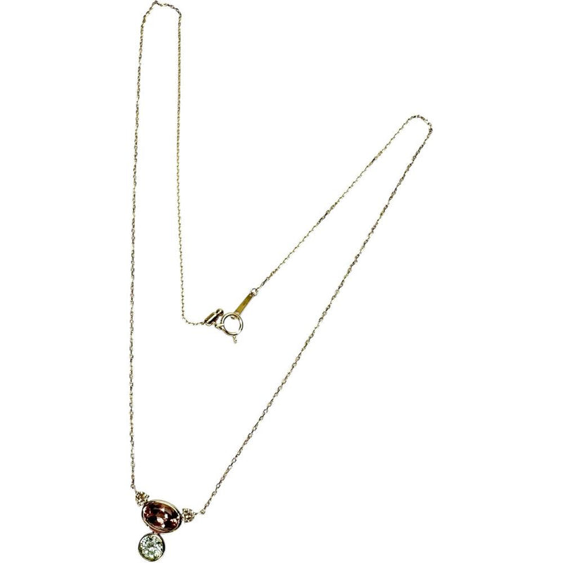 ピンクインペリアルトパーズ 1.40ct グリーングロッシュラーガーネット 0.60ct ダイヤモンド 計0.172ct ネックレス K18ゴールド 18金 3.5g 45cm レディース
【中古】【真子質店】【NN】




【MoTMi】