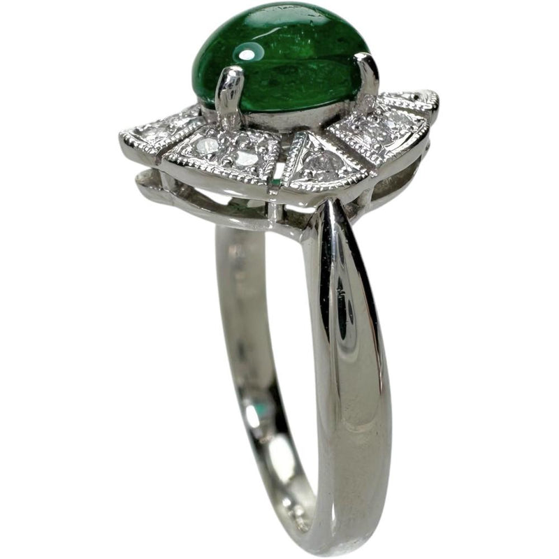 14号 エメラルド(カボション) 1.40ct ダイヤモンド 0.15ct リング・指輪 Pt900プラチナ 6.5g レディース
【中古】【真子質店】【NN】




【MoMox】