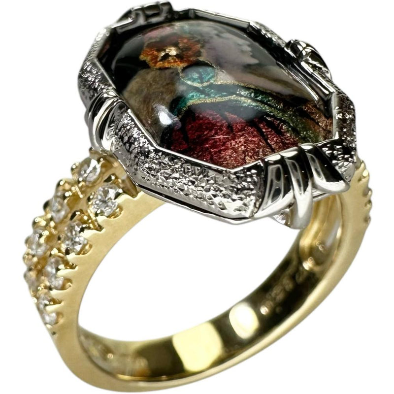 9号【MITSUO KAJI/梶光夫】 婦人横顔 エマイユ ダイヤモンド 0.28ct リング・指輪 K18ゴールド 18金 6.3g レディース
【中古】【真子質店】【NN】




【IIxx】