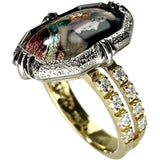 9号【MITSUO KAJI/梶光夫】 婦人横顔 エマイユ ダイヤモンド 0.28ct リング・指輪 K18ゴールド 18金 6.3g レディース
【中古】【真子質店】【NN】




【IIxx】