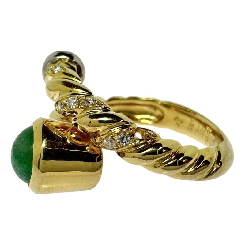 11号【DESIGNER JEWELRY/作家ジュエリー】 角江千代治/Chiyoji Sumiye カボションエメラルド 1.06ct ルビー 0.39ct ダイヤモンド 計0.10ct リング・指輪 K18ゴールド 18金/Pt900プラチナ 7.4g レディース
【中古】【真子質店】【NN】




【KTx】