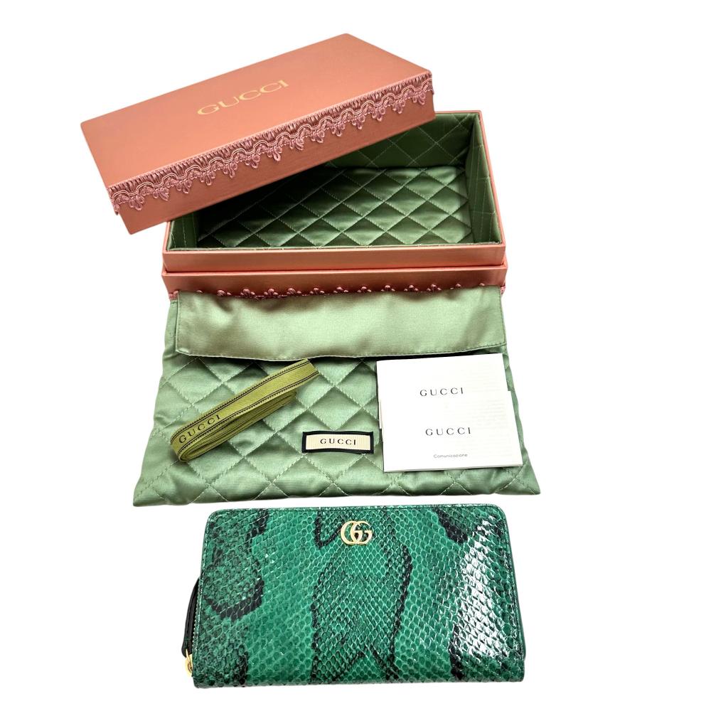 GUCCI/グッチ】 GGマーモント 456117 ラウンドファスナー 長財布