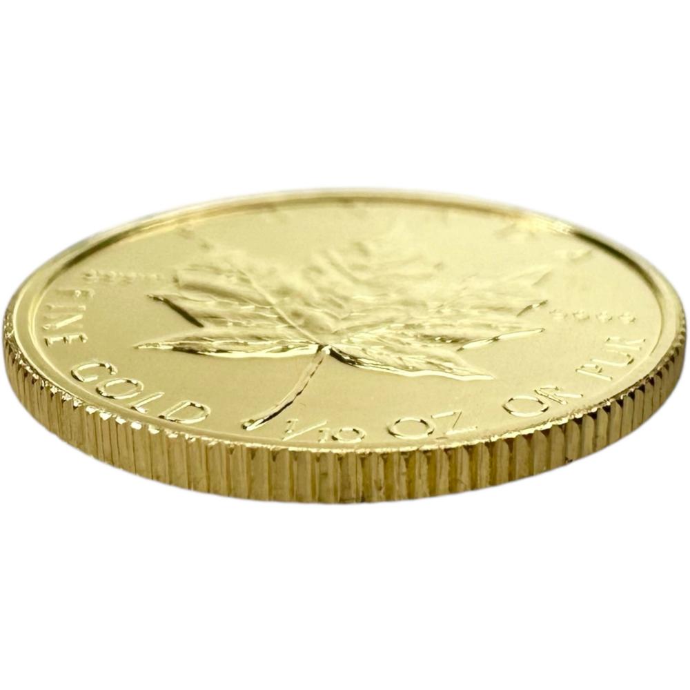 メイプルリーフ金貨1/10oz 3.1g コイン 1989年 K24ゴールド/純金 ユニ