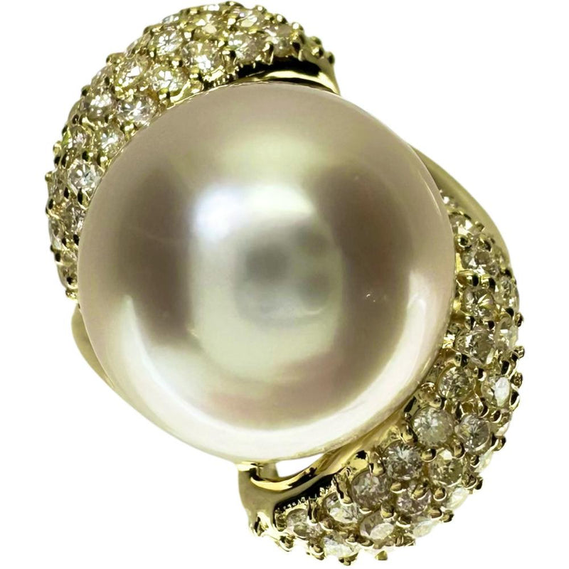 13号 南洋パール(白蝶真珠)12.5ｍｍ ダイヤモンド 0.62ct リング・指輪 K18ゴールド 18金 10.5g レディース
【中古】【真子質店】【NN】




【SSx】