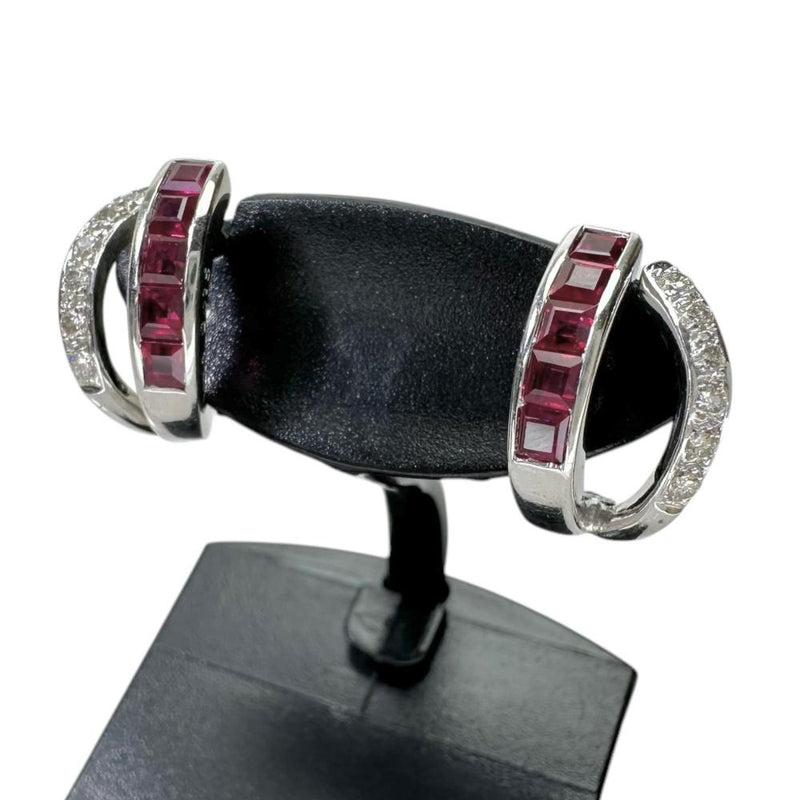 ルビー 1.11ct ダイヤモンド 0.15ct ピアス K18WGホワイトゴールド 18金 3.9g レディース
【中古】【真子質店】【NN】




【DMiD】