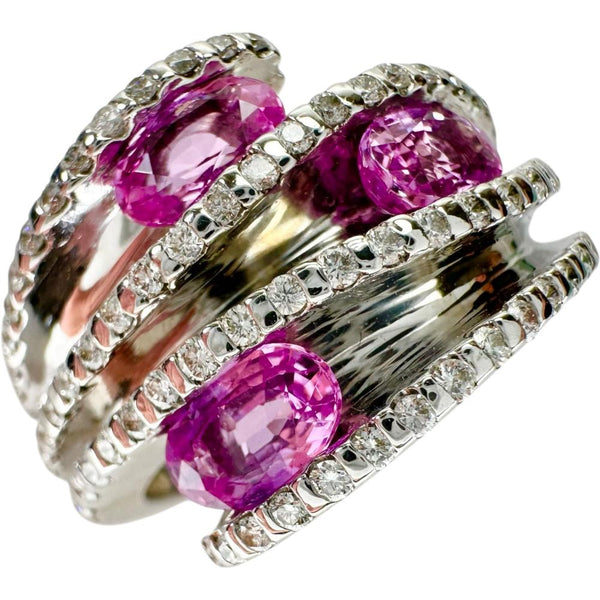 12号 ピンクサファイア 1.76ct ダイヤモンド 0.58ct リング・指輪 K18WGホワイトゴールド 18金 11.9g レディース
【中古】【真子質店】【NN】




【IKYx】