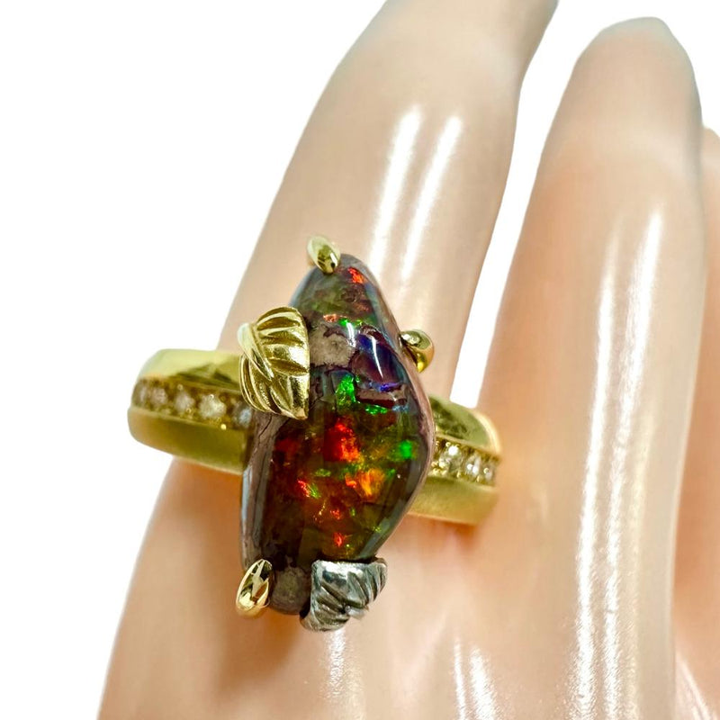 15号【MARI YAMAMOTO/山本真理】 カンテラオパール 4.21ct ダイヤモンド 計0.165ct リング・指輪 K18ゴールド 18金/Pt900プラチナ 8.5g レディース
【中古】【真子質店】【NN】




【SSx】