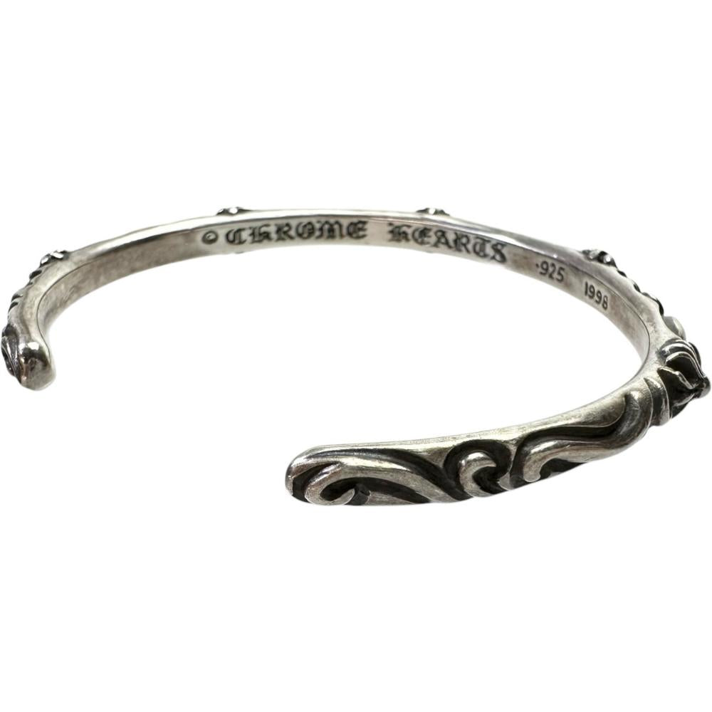 CHROME HEARTS/クロムハーツ】 SBTバンド バングル シルバー925 18.9g