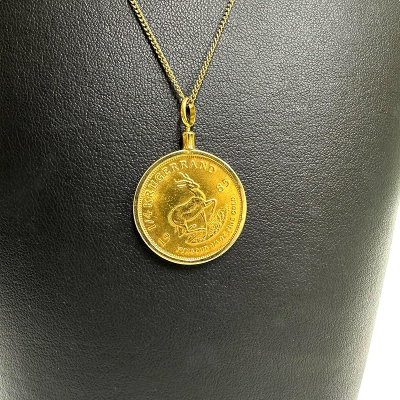 クルーガーランド金貨1/4oz 1985年 金貨/コイン ペンダントトップ K22ゴールド 22金/K18ゴールド 18金 9.6g ユニセックス
【中古】【真子質店】【BL】




【IIMox】
【ex】