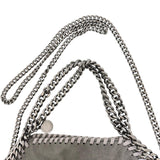 【Stella McCartney/ステラマッカートニー】 ファラベラ 495150 ミニトート グレー ABランク ショルダーバッグ 合成皮革/シャギーディアファブリック グレー/シルバー金具 レディース【中古】【真子質店】【BL】 【TxS】