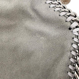 【Stella McCartney/ステラマッカートニー】 ファラベラ 495150 ミニトート グレー ABランク ショルダーバッグ 合成皮革/シャギーディアファブリック グレー/シルバー金具 レディース【中古】【真子質店】【BL】 【TxS】