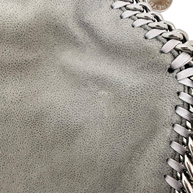 【Stella McCartney/ステラマッカートニー】 ファラベラ 495150 ミニトート グレー ABランク ショルダーバッグ 合成皮革/シャギーディアファブリック グレー/シルバー金具 レディース【中古】【真子質店】【BL】 【TxS】