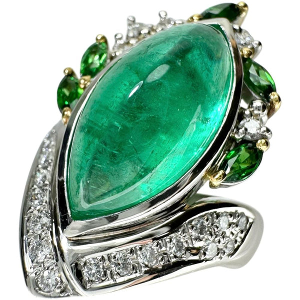12号【MARI YAMAMOTO/山本真理】 カボションエメラルド 8.21ct ダイヤモンド グリーングロシュラーガーネット リング・指輪 Pt900プラチナ/K18ゴールド 18金 17.4g レディース
【中古】【真子質店】【NN】




【TMoYMa】