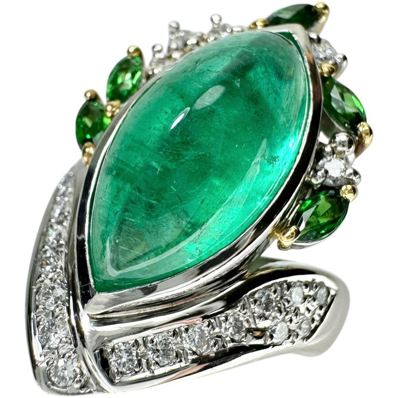 12号【MARI YAMAMOTO/山本真理】 カボションエメラルド 8.21ct ダイヤモンド グリーングロシュラーガーネット リング・指輪 Pt900プラチナ/K18ゴールド 18金 17.4g レディース
【中古】【真子質店】【NN】




【TMoYMa】