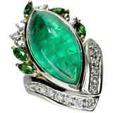 12号【MARI YAMAMOTO/山本真理】 カボションエメラルド 8.21ct ダイヤモンド グリーングロシュラーガーネット リング・指輪 Pt900プラチナ/K18ゴールド 18金 17.4g レディース
【中古】【真子質店】【NN】




【TMoYMa】