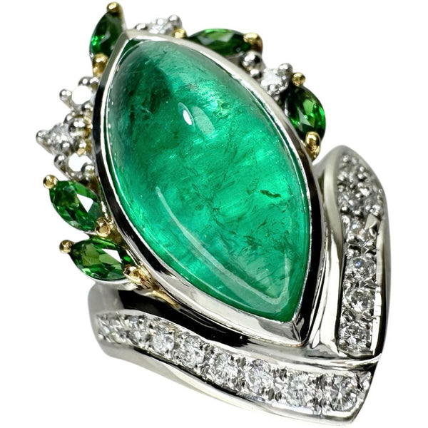 12号【MARI YAMAMOTO/山本真理】 カボションエメラルド 8.21ct ダイヤモンド グリーングロシュラーガーネット リング・指輪 Pt900プラチナ/K18ゴールド 18金 17.4g レディース
【中古】【真子質店】【NN】




【TMoYMa】