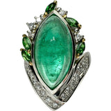 12号【MARI YAMAMOTO/山本真理】 カボションエメラルド 8.21ct ダイヤモンド グリーングロシュラーガーネット リング・指輪 Pt900プラチナ/K18ゴールド 18金 17.4g レディース
【中古】【真子質店】【NN】




【TMoYMa】