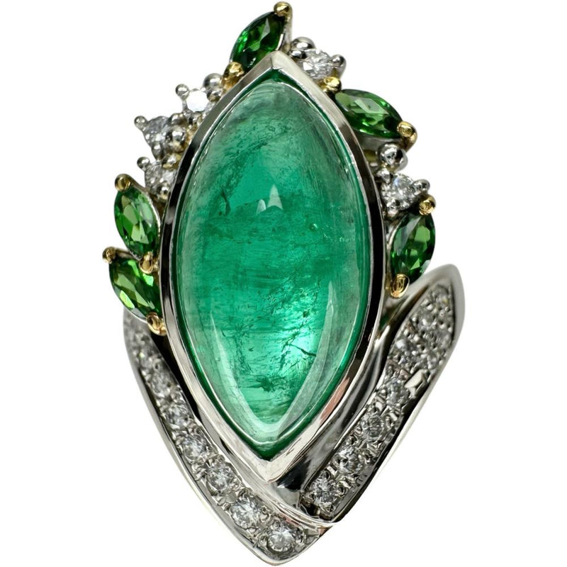 12号【MARI YAMAMOTO/山本真理】 カボションエメラルド 8.21ct ダイヤモンド グリーングロシュラーガーネット リング・指輪 Pt900プラチナ/K18ゴールド 18金 17.4g レディース
【中古】【真子質店】【NN】




【TMoYMa】