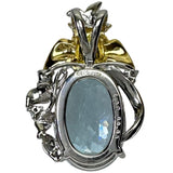 鳥/フクロウモチーフ アクアマリン・サンタマリアカラー 6.92ct ダイヤモンド 0.03ct グリーントルマリン ペンダントトップ K18YGイエローゴールド 18金/K18WGホワイトゴールド 18金 6.8g レディース
【中古】【真子質店】【NN】




【IISS】